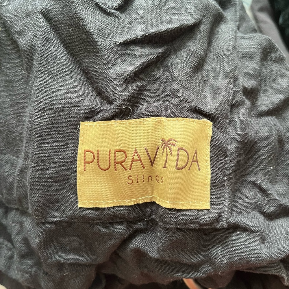 Pura Vida Ring Sling Black with Silver Loops